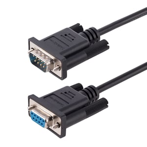 StarTech 9FMNM-3M-RS232-CABLE parallellkabel, svart, DB-9