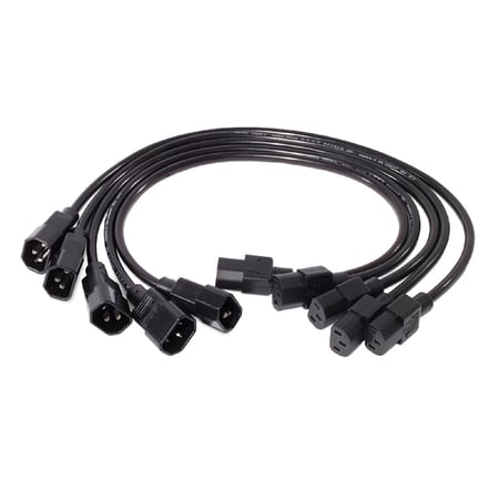 APC PWR Cord C13 - C14, 0.6 m Czarny 0,61 m C13 panel C14 panel