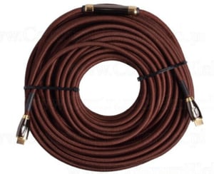 Maclean MCTV-625 HDMI Cable, 50 m, HDMI Type A (Standard), Brown