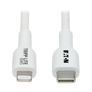 Tripp Lite M102AB-01M-WH kabel Lightning 1 m Biały