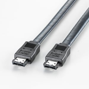 ROLINE Externes SATA-Kabel 6,0 Gbit/s, 1,0 m, SATA-Kabel, schwarz