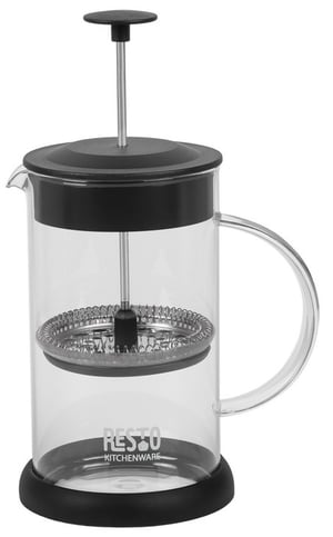 Resto Kitchenware 90501 ręczny ekspres do kawy Zaparzacz do kawy/herbaty French Press 0,6 l Czarny, Przezroczysty