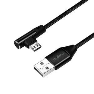 LogiLink CU0142 USB-Kabel USB 2.0 0,3 m USB A – Micro-USB B 0,48 Gbit/s Schwarz