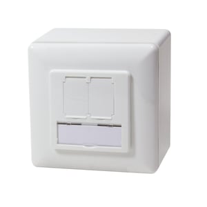 LogiLink NP0035A RJ-45-Steckdose, Metallic, Weiß