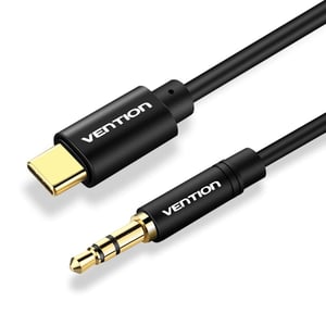 Vention BGABG kabel audio 1,5 m 3.5mm USB Type-C Czarny