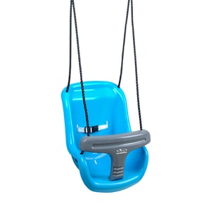 HUDORA 72174 Children's Swing Indoor/Outdoor Baby Swing, 1 Seat. Blue, Gray