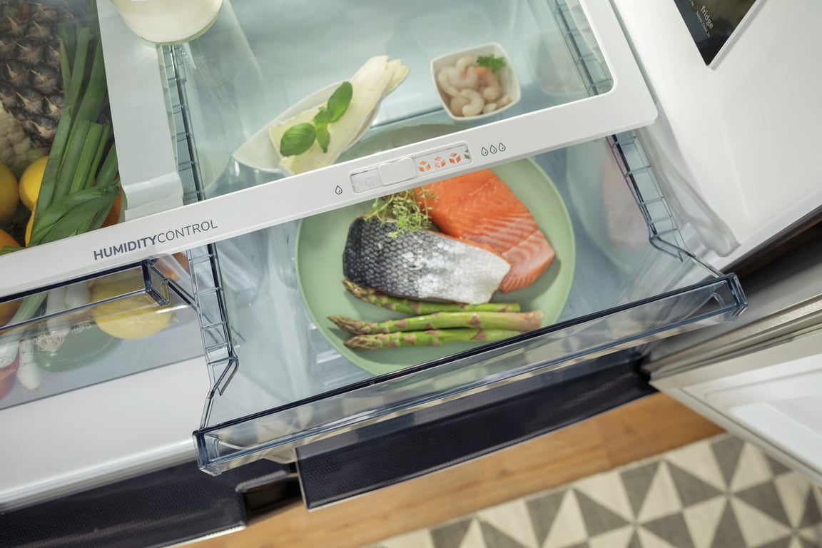 Gorenje NRM8182MX chłodziarko-zamrażarka otwierana obustronnie Wolnostojący 427 l Szary