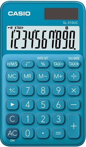 Casio SL-310UC-BU kalkulator Kieszeń Podstawowy kalkulator Niebieski