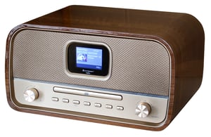 Soundmaster DAB970BR1 domowe urządzenie audio System mini domowego audio 30 W Złoto, Drewno