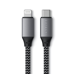 Satechi ST-TCL10M kabel USB 0,25 m USB C USB C/Lightning 0,48 Gbit/s Czarny, Szary
