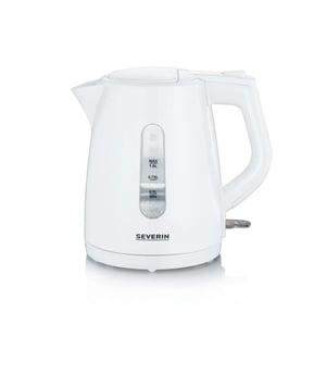 Severin WK 3411 Electric Kettle, 1 L, 2200 W, White
