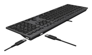 A4Tech Fstyler FX60H (White Backlit) klawiatura Gaming USB QWERTY Szary