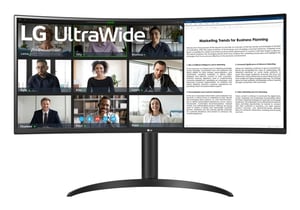 LG 34WR55QK-B monitor komputerowy 86,4 cm (34") 3440 x 1440 px Wide Quad HD Black