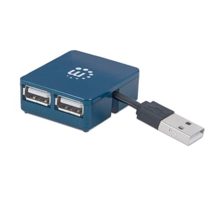 Manhattan 160605 USB 3.2 Gen 1 (3.1 Gen 1) Type-A-hubbar och koncentratorer, 480 Mbit/s, svart