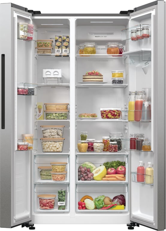 Gorenje NRR9185EAXLWD chłodziarko-zamrażarka otwierana obustronnie Wolnostojący 547 l Szary