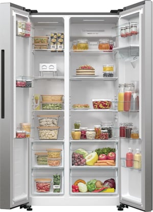 Gorenje NRR9185EAXLWD chłodziarko-zamrażarka otwierana obustronnie Wolnostojący 547 l Szary