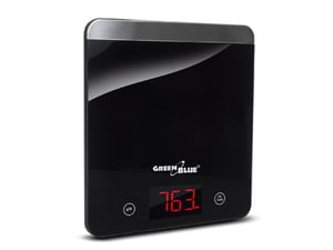 Greenblue 53517 Black Rectangular Countertop Digital Kitchen Scale
