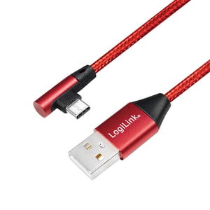 LogiLink CU0146 USB-Kabel USB 2.0 1 m USB-A auf USB-C Rot