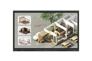 LG CreateBoard Standard interaktives Whiteboard 139,7 cm (55") 3840 x 2160 px Touchscreen Schwarz