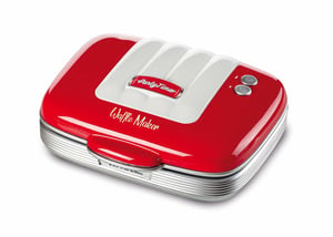 Ariete 1973 Waffle Maker (2 waffles), 700 W, Black, Red, White