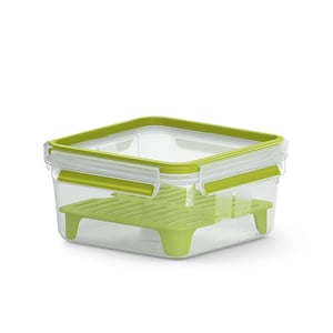 EMSA CLIP & GO XL Lunchbox 1,3 l Grün, Transparent 1 Stk.