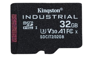 Kingston Technology 32 GB microSDHC Industrial C10 A1 pSLC-kort, enstaka förpackning utan adapter