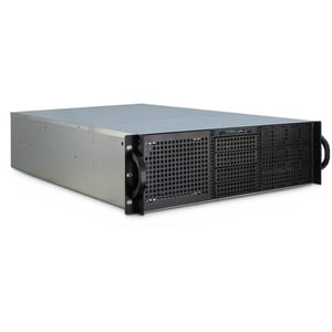 Inter-Tech 3U-30255 Rack Czarny, Stal nierdzewna