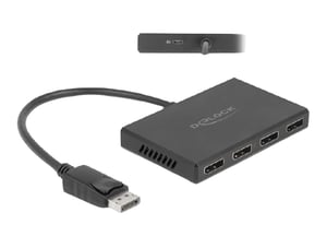 DeLOCK DisplayPort 1.4 Splitter: 1 x DisplayPort input > 4 x DisplayPort outputs