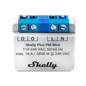 Shelly PLUS PM Mini Power Relay, White