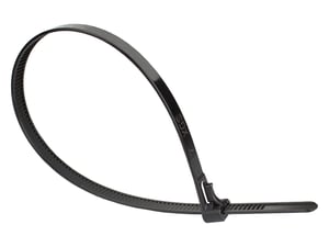 Alcasa KAB-R30S74 opaska kablowa Zwalniana opaska kablowa Nylon Czarny 100 szt.