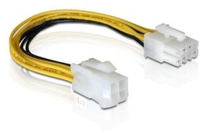 DeLOCK-Kabel PCI Express Power 8-polig EPS > 4-polig ATX/P4, mehrfarbig, 0,15 m