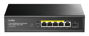 Cudy GS1005PTS1 przełącznik sieciowy Gigabit Ethernet (10/100/1000) Obsługa PoE Czarny