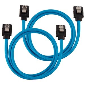 Corsair CC-8900255 kabel SATA 0,6 m SATA 7-pin Czarny, Niebieski