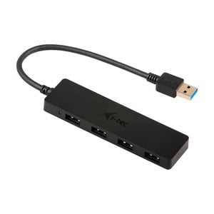 i-tec Advance U3HUB404 USB 3.2 Gen 1 (3.1 Gen 1) Type-A-Hubs und -Hub-Sets, 5000 Mbit/s, schwarz