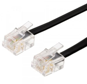 Helos 115303 kabel telefoniczny 1,5 m Czarny