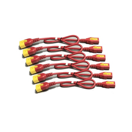 APC AP8704S-WWX340 kabel zasilające Czerwony 1,21 m IEC C14 C14 panel