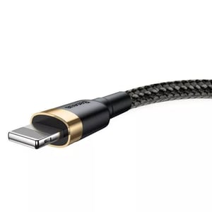 Baseus CALKLF-RV1 kabel Lightning 3 m Gold, Schwarz
