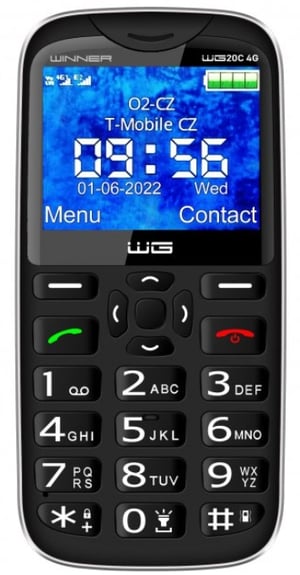 Winner Group WG20 C 5,87 cm (2.31") 151 g Czarny Telefon dla seniora