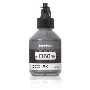 Brother BTD60BK Ink Cartridge, Genuine, Extra (Super) High Yield, Black