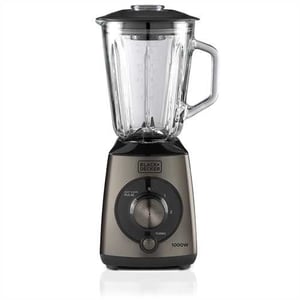 Black & Decker BXJB1000E 1.5 L Blender with Cooking Function, 1000 W, Black, Transparent