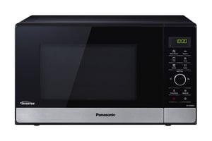 Panasonic NN-GD38HSSUG mikrovågsugn Svart, borstad stål Mikrovågsugn med grill Bänkskiva 23 l 1000 W