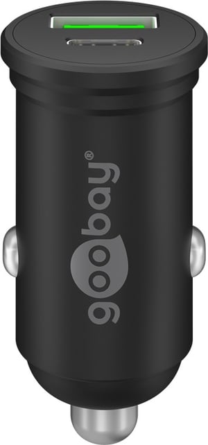 Goobay 61739 ładowarka do urządzeń przenośnych Smartfon Czarny Zapalniczka Szybkie ładowanie Wewnętrzna