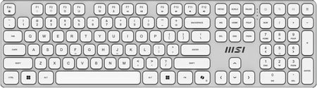 MSI FORGE K210 W COMBO WHITE klawiatura Dołączona myszka Dom/Biuro USB QWERTY Biały