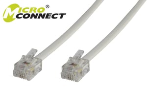 Microconnect MPK102 telefonkabel 2 m Vit