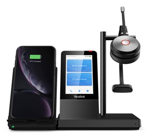 Yealink WH66 Mono UC Wireless Headset Headband Office/Call Center USB Type-A Bluetooth Charging Cradle Black