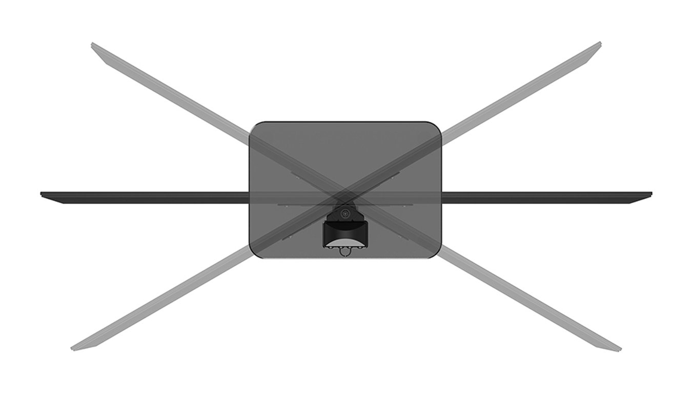 Neomounts DS45-430BL12 uchwyt do telewizorów 109,2 cm (43") Czarny