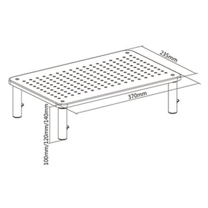 Gembird MS-TABLE-01 uchwyt / stojak do monitorów Biurko Czarny