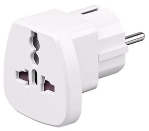 Microconnect PETRAVEL Universal Power Adapter Plugs, White