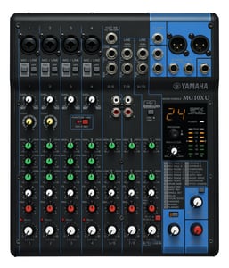 Yamaha MG10XU ljudmixer med 10 kanaler. Svart