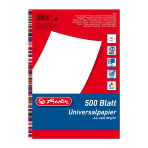 Herlitz 5033402 A4 inkjet printer paper (210x297 mm) 500 sheets. White